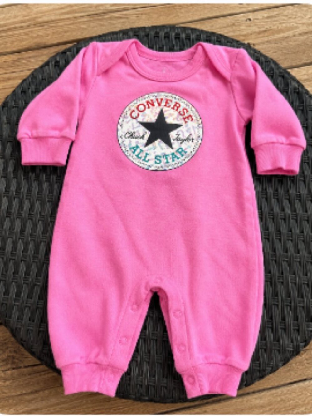 Converse All Star Infant Pink Coverall One Piece Romper Size 6M